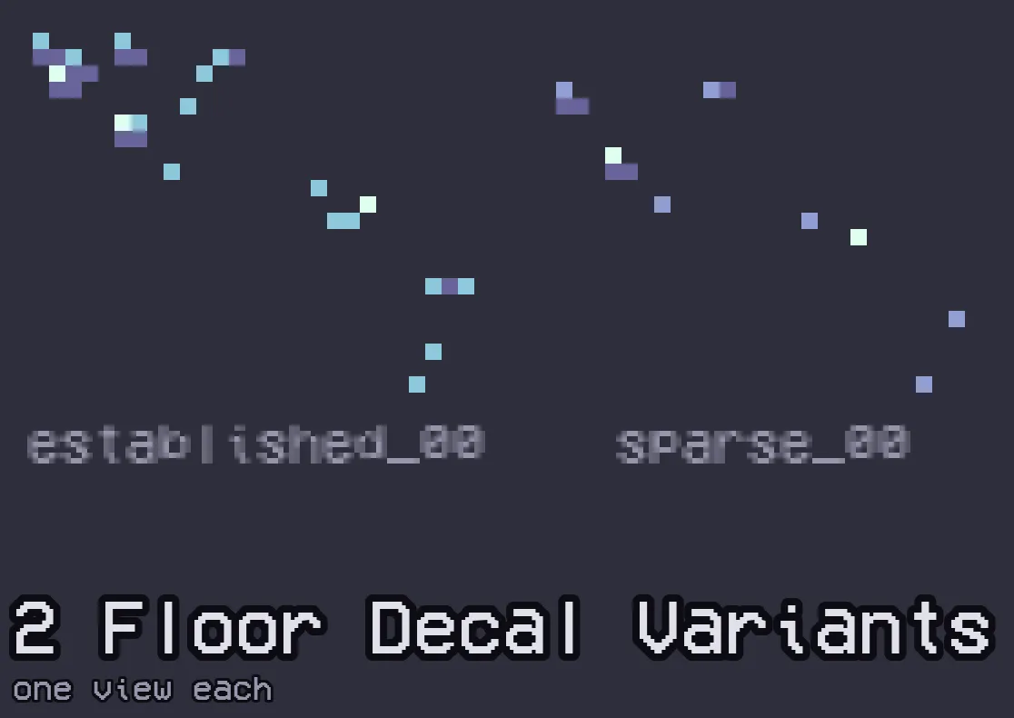 2 floor decal variants, one view each.